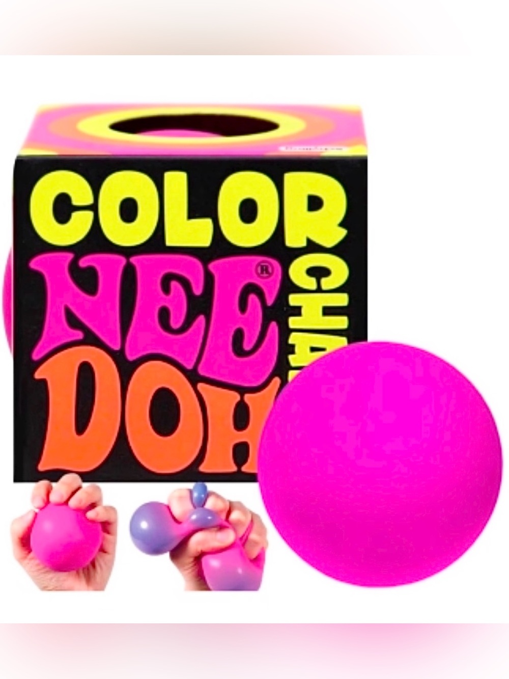 NeeDoh Color Change PINK Authentic NeeDoh Schylling sensory toy NEW IN BOX